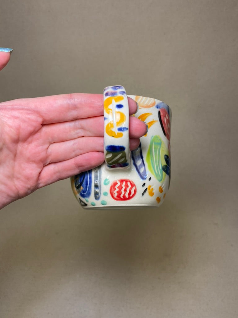 Colourful Abstract Tea Cup