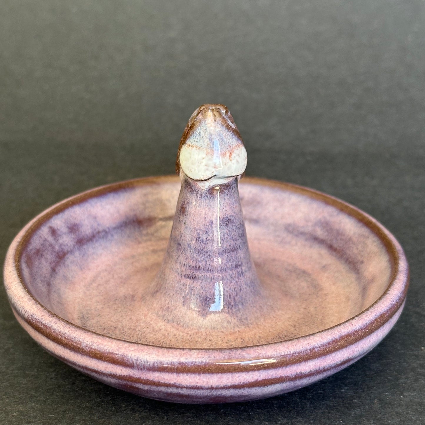 Purple Weenie Ring and Incense Holder