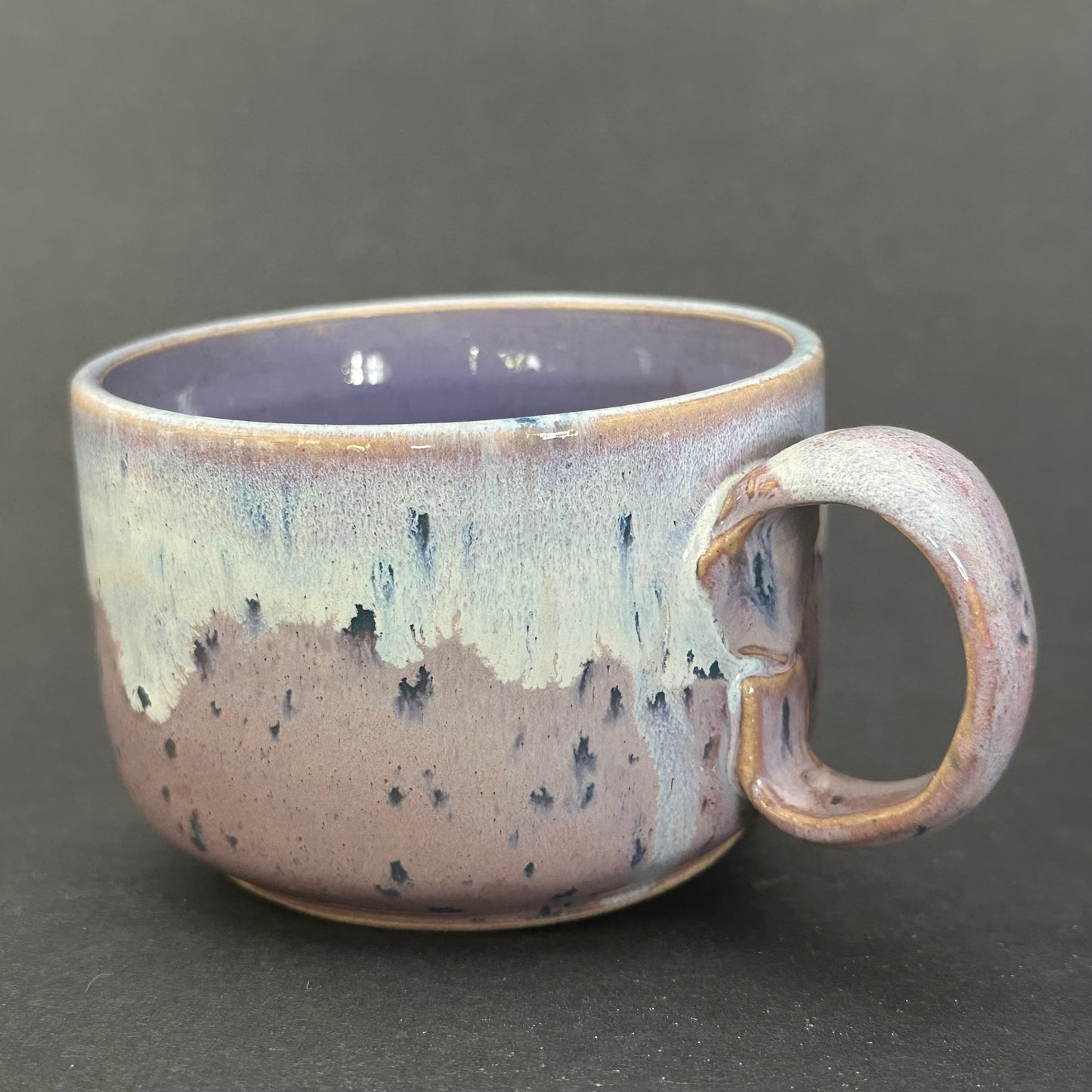 Lavender Speckle Cappucino Cup