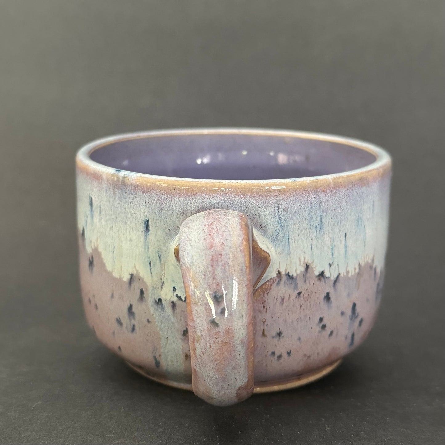 Lavender Speckle Cappucino Cup