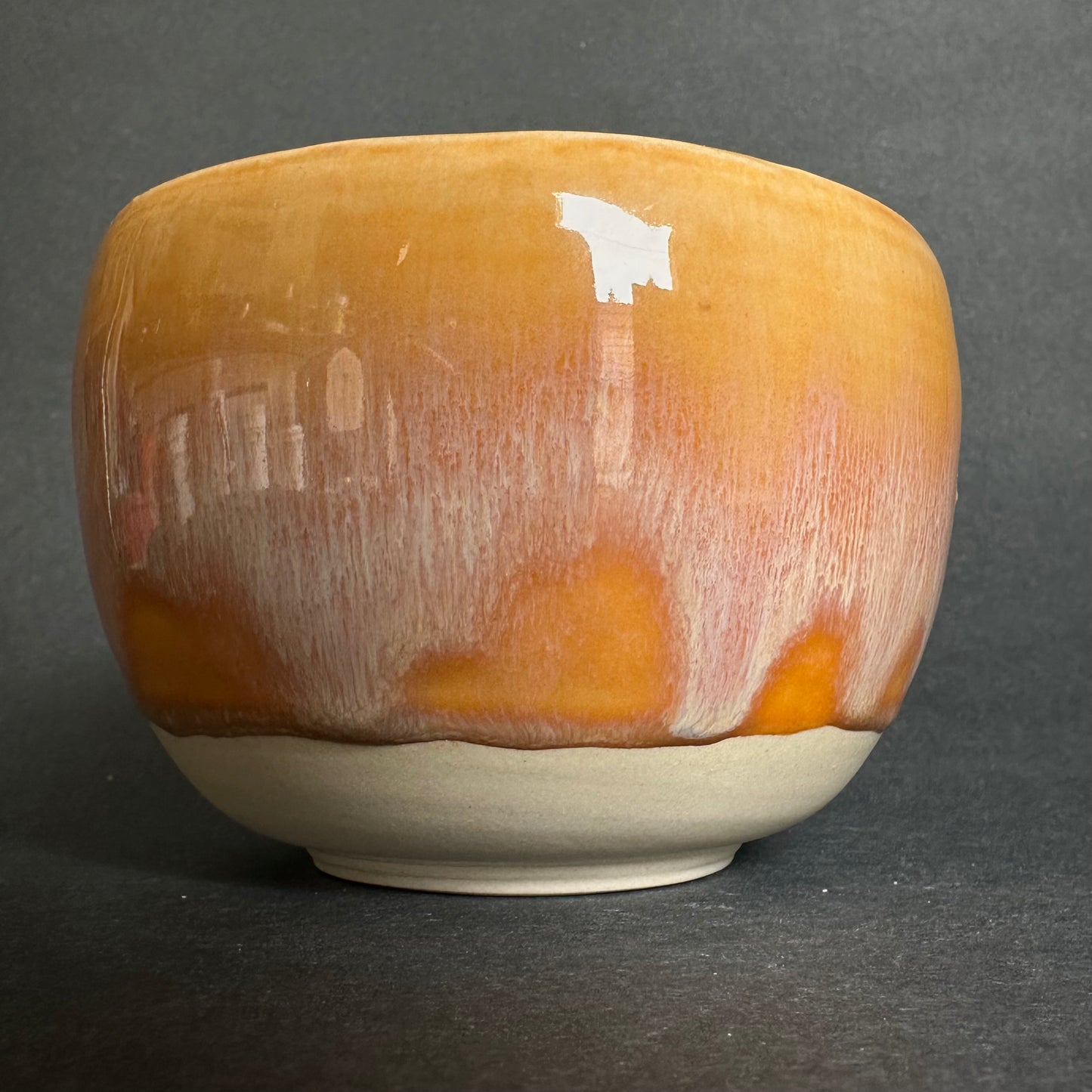 Orange and Blue Handmade Bowl