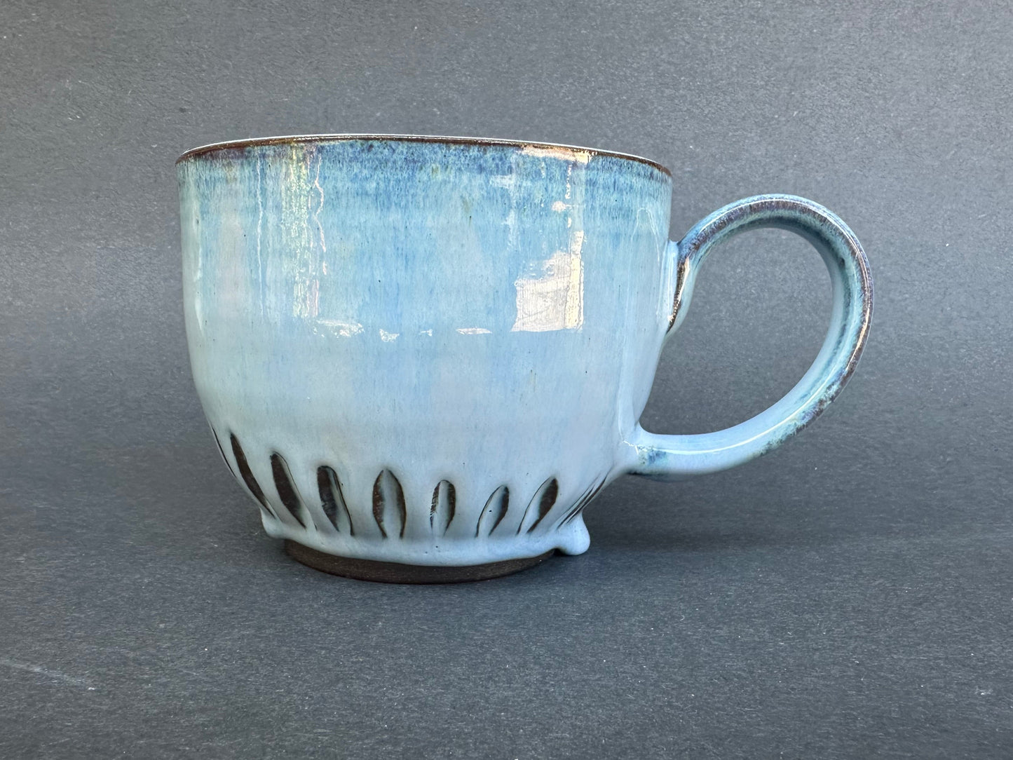 Large Perwinkle Tea-Cup Style Mug