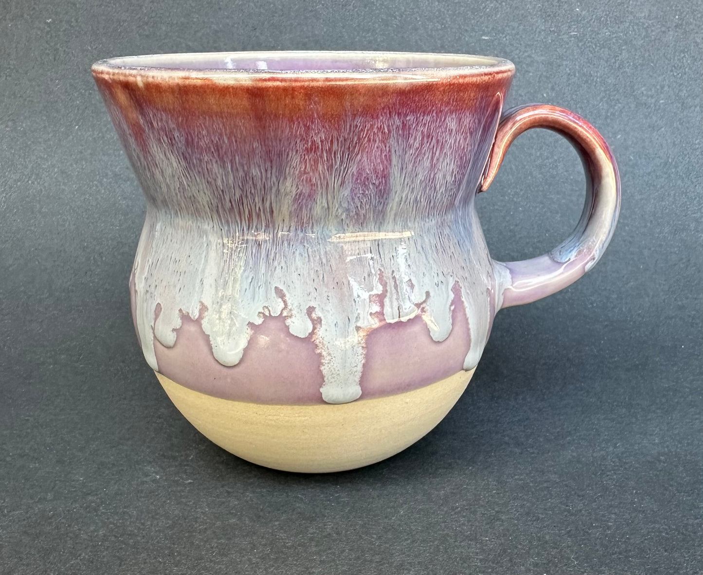 Flowing Purple Handmade Large Mug