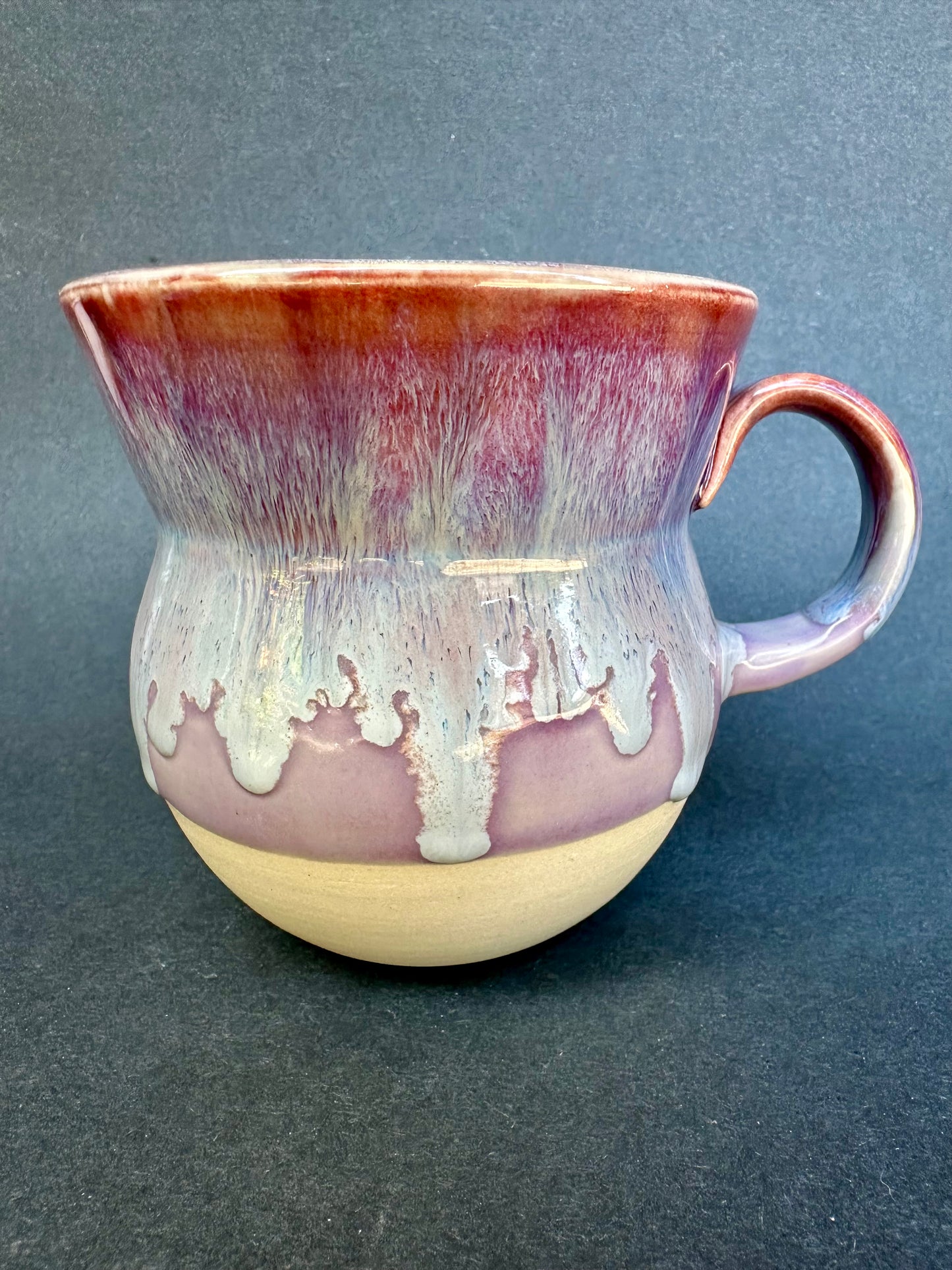 Flowing Purple Handmade Large Mug