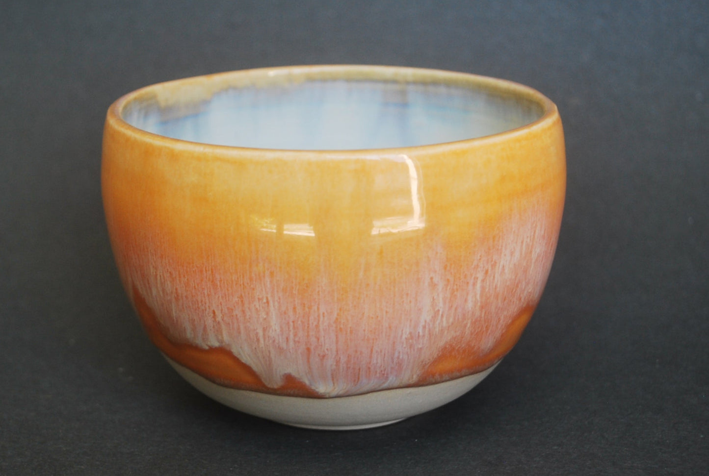 Orange and Blue Handmade Bowl