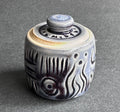 Carved Blue Whisker Holder
