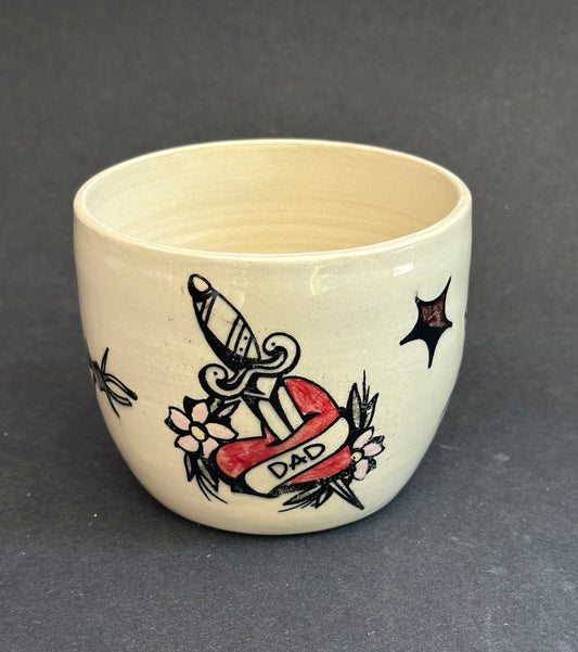 Tattoo Dad Planter