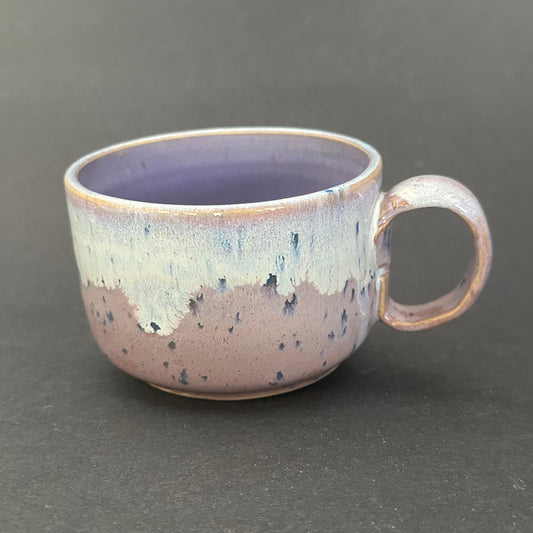 Lavender Speckle Cappucino Cup