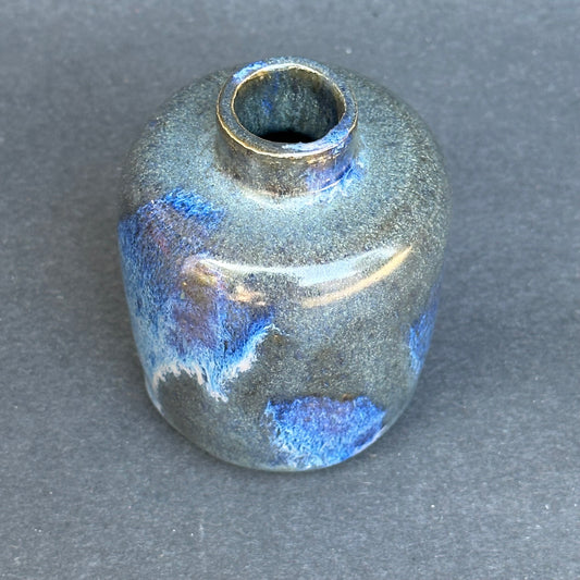 Opal Blue Bud Vase