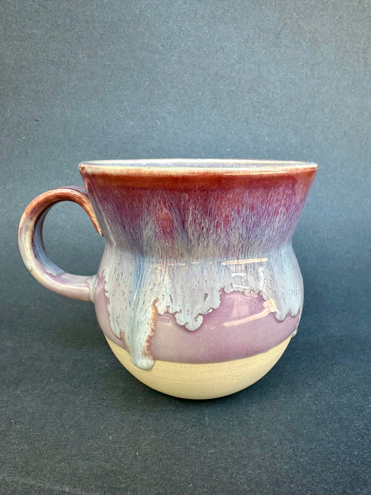 Flowing Purple Handmade Large Mug