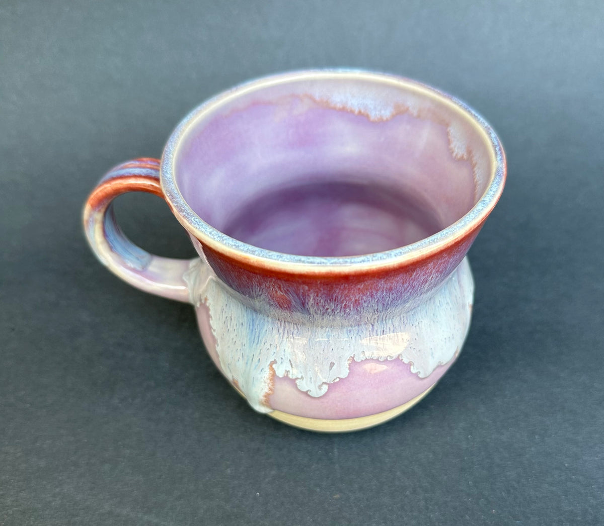 Flowing Purple Handmade Large Mug