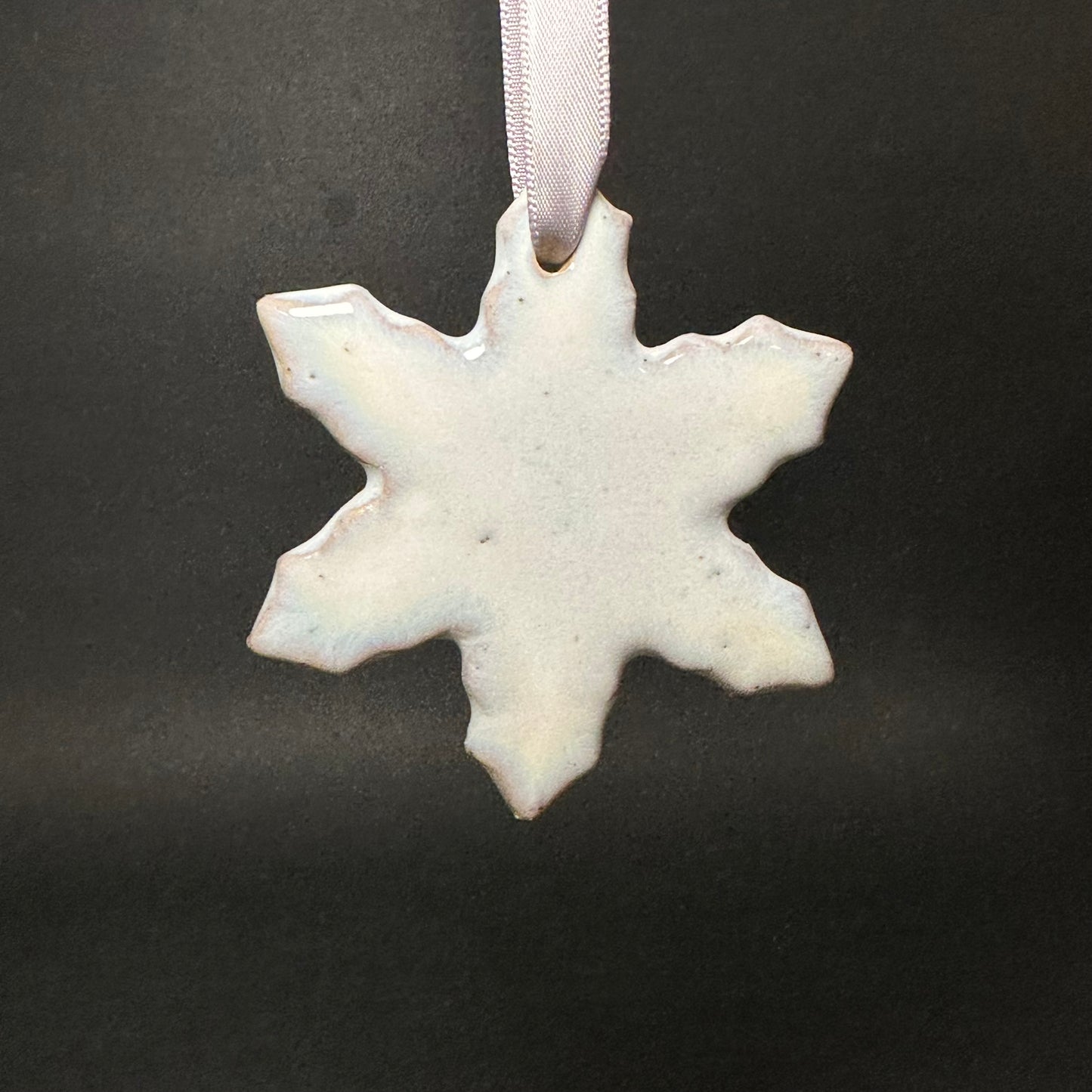 Medium Ice Blue Snowflake Ornament.