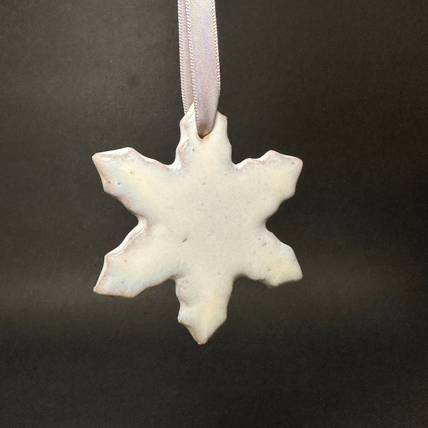 Medium Ice Blue Snowflake Ornament.