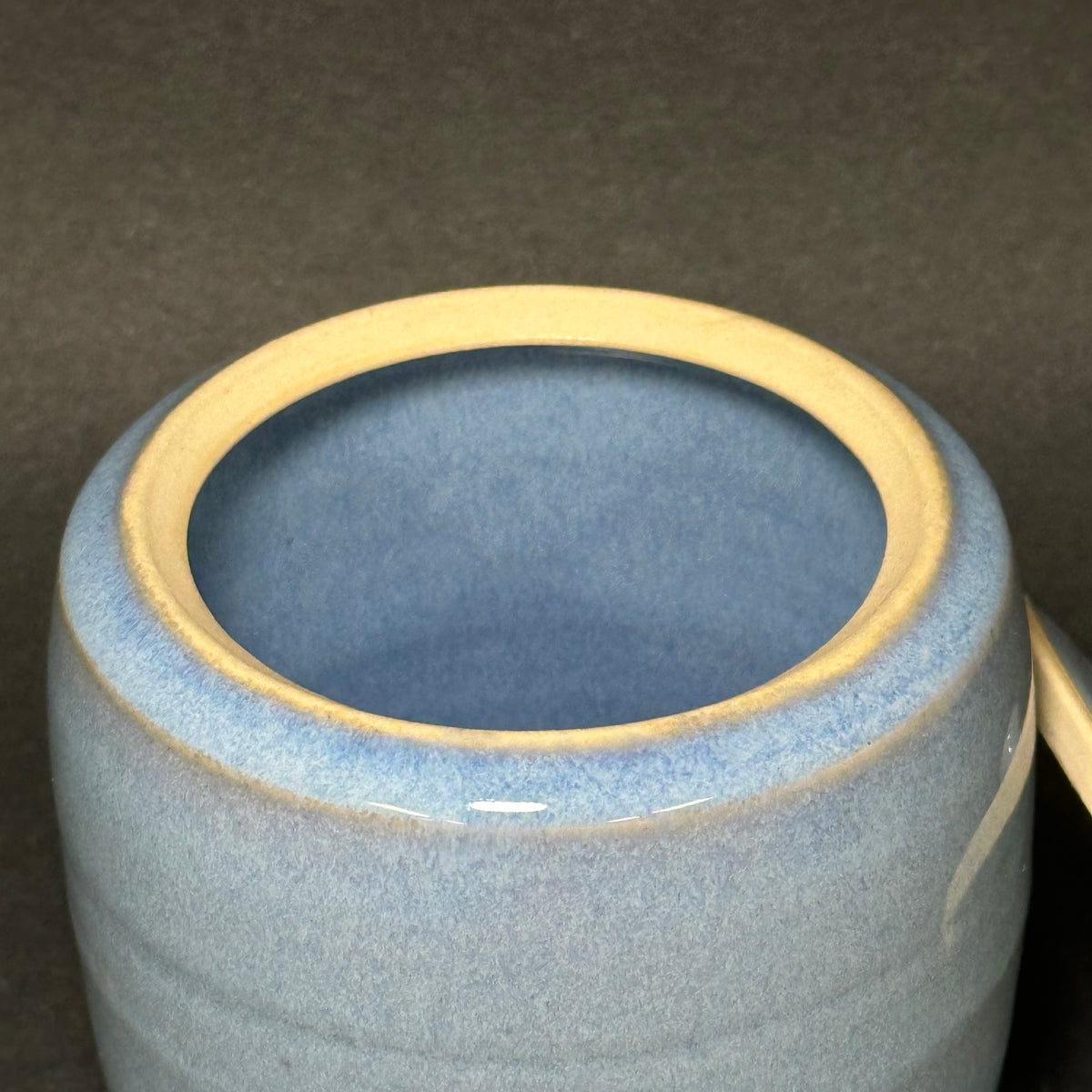 Blue Lidded Jar