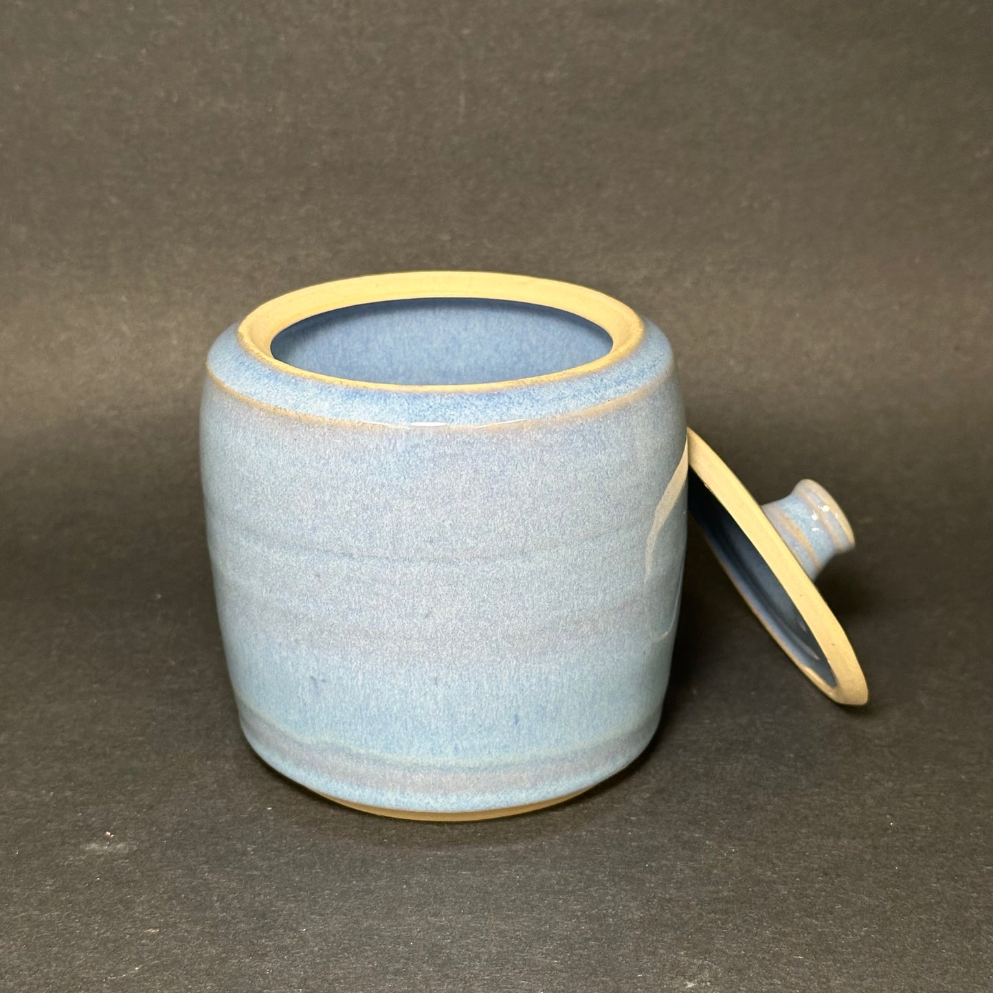 Blue Lidded Jar