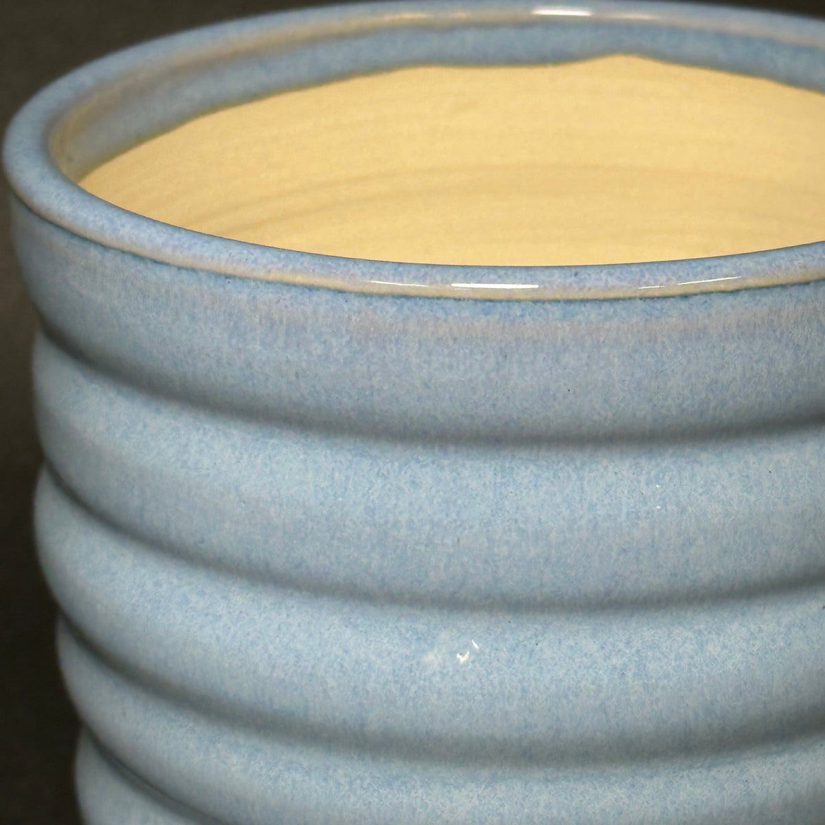 Curvy Blue Planter