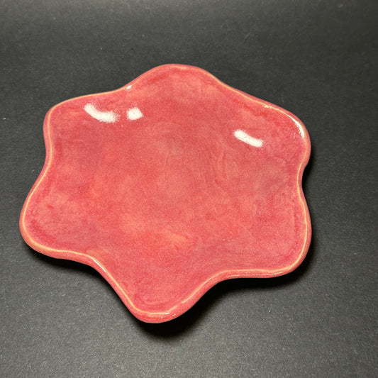 Pink Star Plate