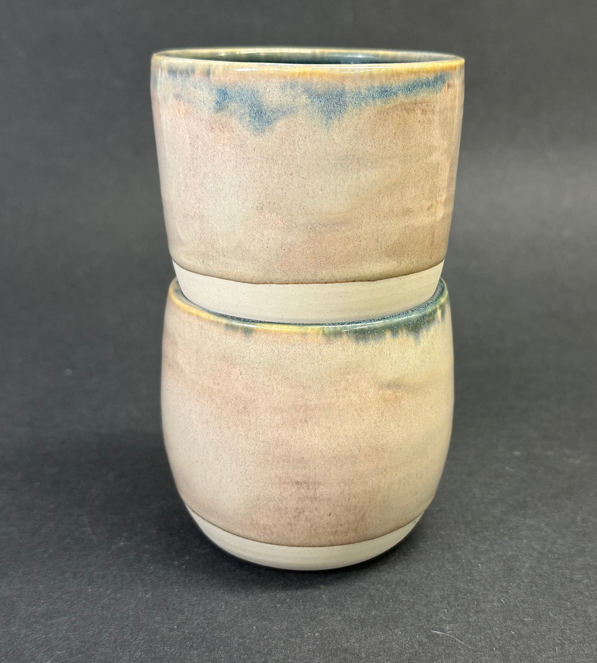 Cream and Navy Cup