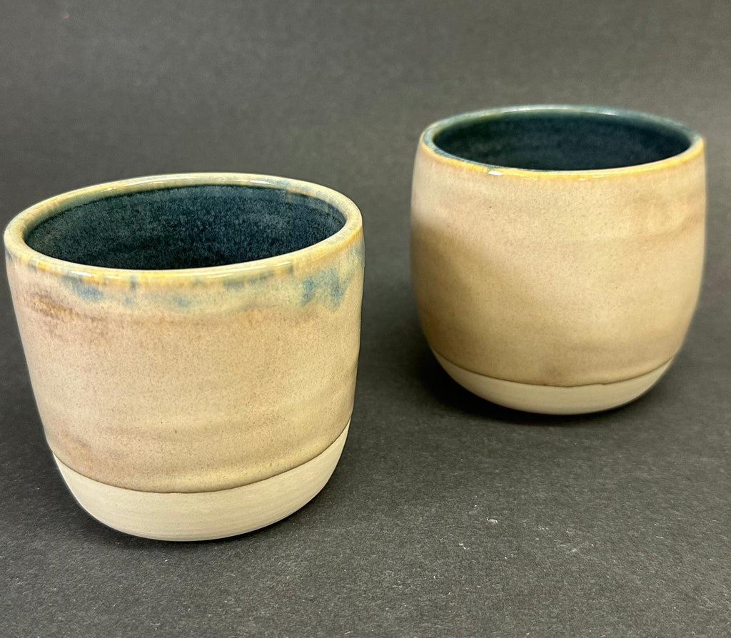 Cream and Navy Cup